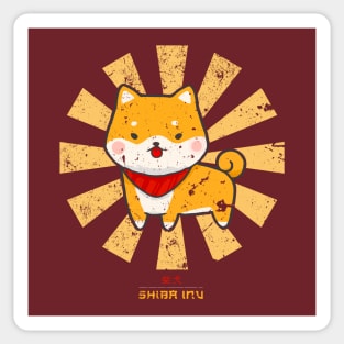 Shiba Inu Retro Japanese Dog Sticker